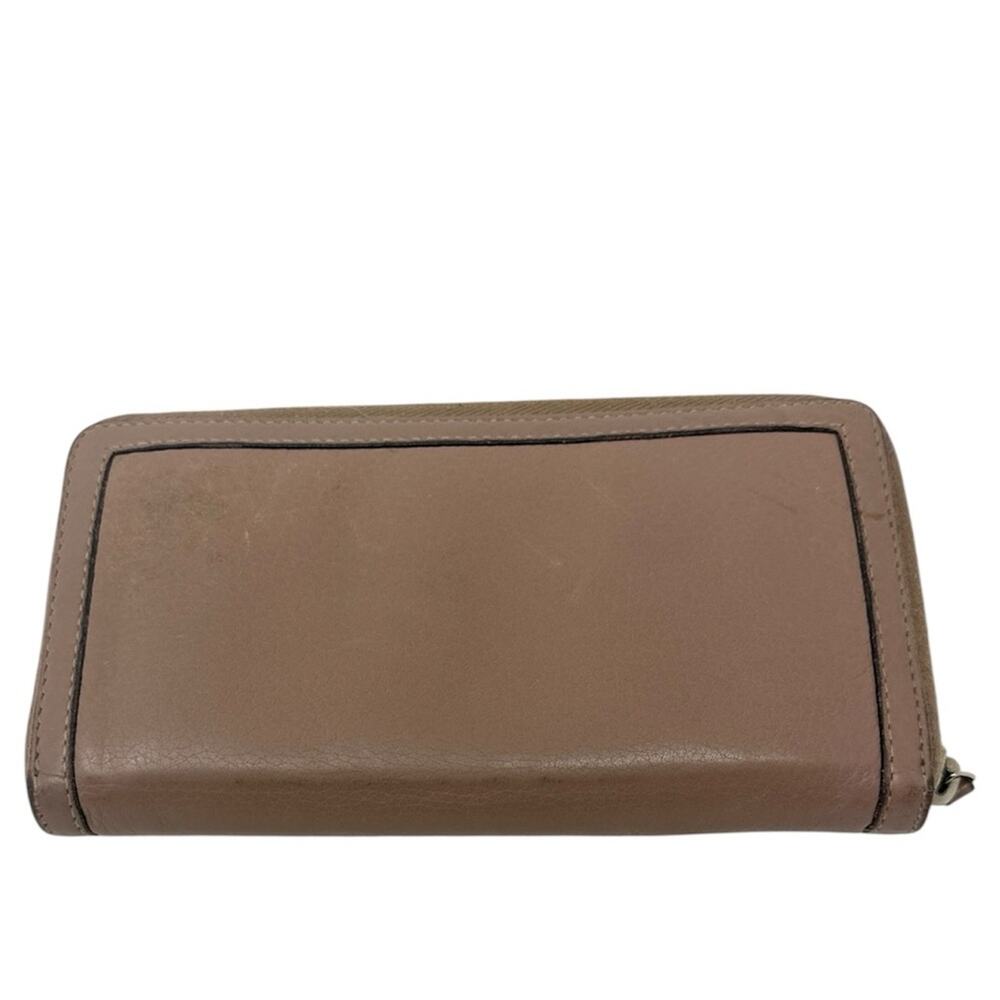 Gucci Leather Bamboo Tassel Bow Zip Brown Taupe Beige Continental Wallet - Picture 3 of 7